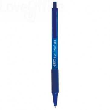 469 Penne a sfera a scatto Soft Feel clic Bic - Blu - 1 mm (conf.12) 10.22  - Cancelleria e Penne - LoveOffice®
