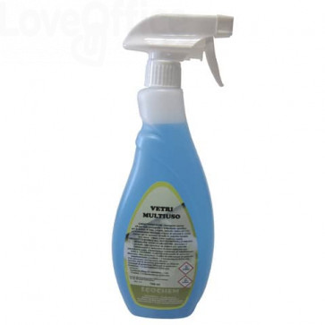 Cif Professional Detergente multiuso per vetri e specchi, Flacone spray 750  ml - Detergenti per Vetri