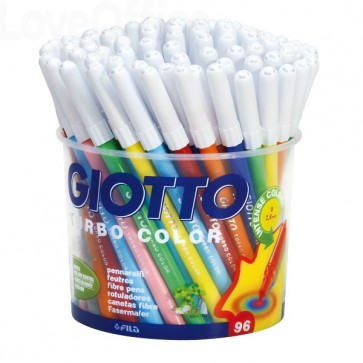 Giotto Turbo Color Schoolpack 144 Pennarelli Colori Assortiti