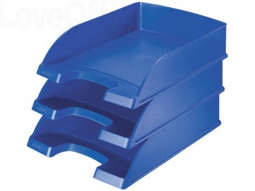 351 Vaschette portadocumenti Leitz Plus Standard Wow - 25,5x36x7 cm - Blu  fiordaliso (conf.5) 35.61 - Arredi e Lavagne - LoveOffice®