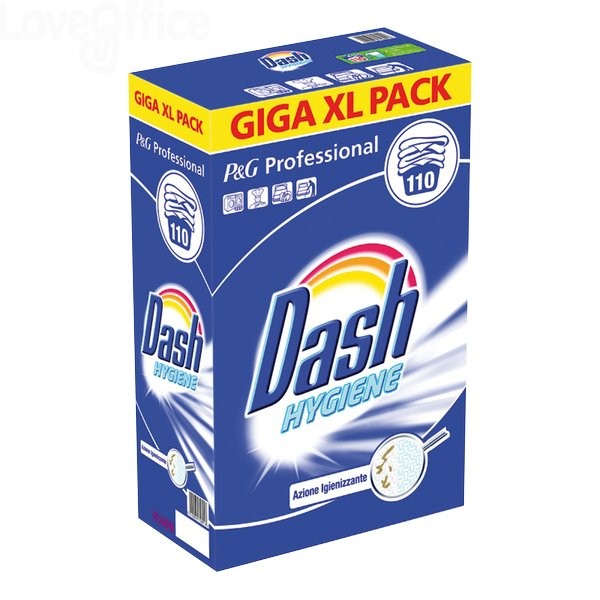598 Polvere DASH Igiene - 8,2 Kg - 100 misurini - 100 lavaggi 36.51 -  Antinfortunistica e Ferramenta - LoveOffice®