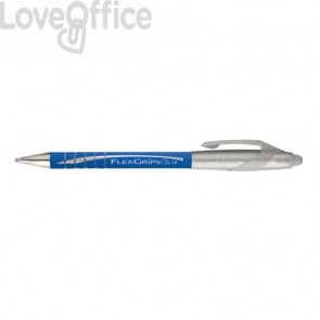 Penne a sfera a scatto Flexgrip Elite Paper Mate - 1,4 mm - Blu (conf.12)