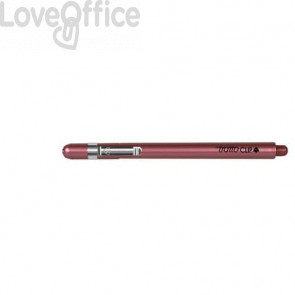 Penne a punta sintetica Tratto Clip 0,8 mm - Rosso (conf.12)