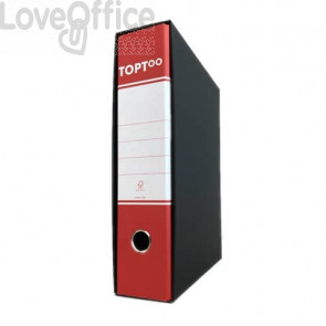 Registratori protocollo TOPToo con custodia Dorso 8 cm Rosso 23x33 cm (conf.6)