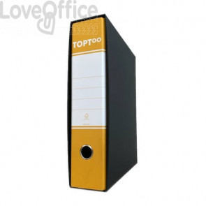 Registratori commerciali TOPToo con custodia Dorso 8 cm Giallo 23x30 cm (conf.6)