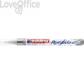 Pennarello acrilico Edding 5300 - punta tonda 1-2 mm Tratto fine - Argento - 4-5300923