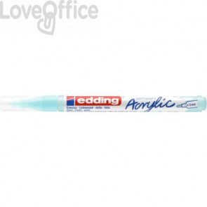 Pennarello acrilico Edding 5300 - punta tonda 1-2 mm Tratto fine - Azzurro pastello - 4-5300916
