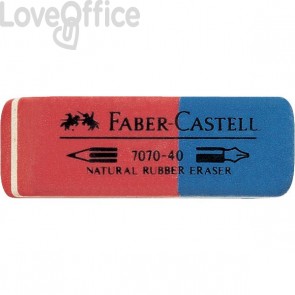 Gomma in caucciù Rosso/blu - Gomma Faber Castell - 187040