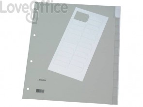 Divisore personalizzabile Q-Connect Grigio 24,5x29,7 cm ppl 12 pagine KF01854