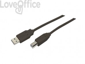 Cavo di collegamento Media Range USB 2.0 A/B Nero MRCS101