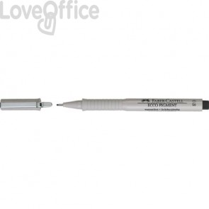 Penna punta in fibra Nera Faber-Castell Ecco Pigment 0,8 mm 166899