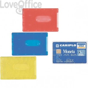 Portacards rigidi Favorit - semi-Trasparente Assortito - 8,5x5,4 cm - 100500081 (conf.100)