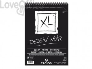 Album spiralato Canson - XL - Black Nero 150 g/m² 40 fogli A4 C400039086