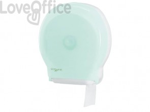 Distributore maxi di carta igienica jumbo QTS in PPL ccon capacità massima ø30 cm Verde opalino - E-TO/1S-S