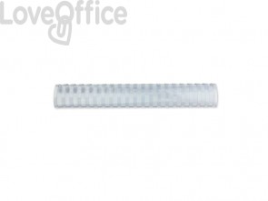 Dorsi plastici a 21 anelli GBC CombBind 38 mm - fino a 330 fogli A4 Bianco - 4028205 (conf.50)