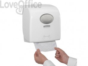 Dispenser di asciugamani a rotolo AQUARIUS* in plastica Bianco 7955