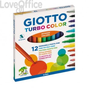 Pennarelli GIOTTO Turbo Color punta fine 2,8 mm Assortito (conf.12)