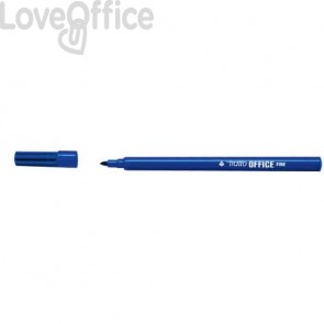 Pennarelli punta in fibra Tratto Office punta conica 0,7 mm Blu (conf.12)