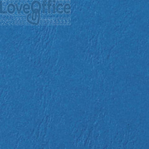 Copertine per rilegatura GBC Leathergrain in cartoncino goffrato A4 Blu - CE040020 (conf.100)