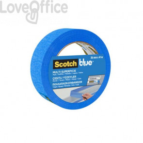 Nastro di mascheratura multisuperficie Scotch® Blue™ 2090 - 36 mm x 41 m - Blu - 2090IGT36