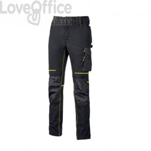 Pantalone da lavoro U-Power ATOM Black Carbon - taglia M