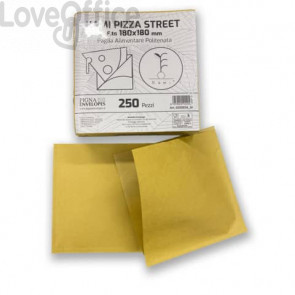 Pizza Street in carta paglia Pigna Envelopes Kami 80gr + 9gr PE - 18x18 cm (conf.250)