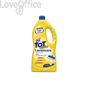 Lavaincera detergente per pavimenti pregiati Smac Tot Giallo con cera di Carnauba 1000 ml