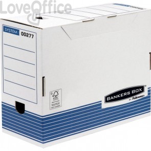 Contenitori Archivio A4 Dorso 15 cm Bankers Box by Fellowes - 15,8x32,7x26,5 cm (conf.10)