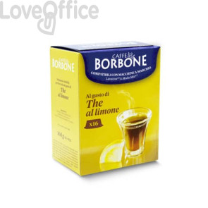 Capsule di preparato solubile per tè al limone 5 gr compatibili Caffe Borbone Lavazza A Modo mio (conf.16)