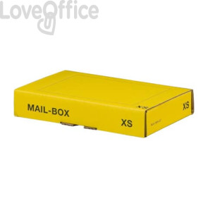 Scatole postali gialle 24,4x14,5x4,3 cm - Bong misura XS (conf.20)
