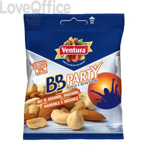 Misto di frutta sgusciata e tostata BB Party Pocket Ventura 50 gr (conf.da 12)