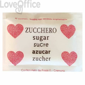 Zucchero bianco in bustine con soggetto generico Frazzi - 01PZ200 (conf.200)