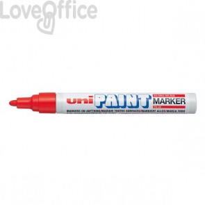 Paint marker Uni-Ball - Pennarello a vernice Rosso - tonda - 2,2-2,8 mm