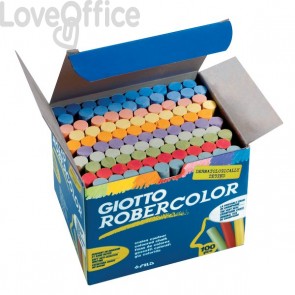 Gessetti colorati Robercolor GIOTTO - 80 mm (conf.100)