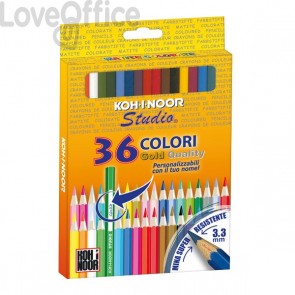 Pastelli STUDIO Koh-i-noor - 3,3 mm - da 3 anni in poi (conf.36)