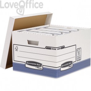 Scatole archivio standard Bankers Box by Fellowes - 33,5x40,4x29,2 cm (conf.10)