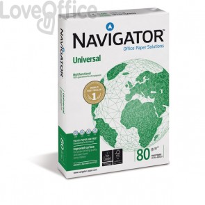 Risme carta Universal Navigator - A4 - 80 g/m² (conf.da 5 risme)