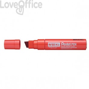 Pennarello indelebile Rosso - Pentel N50 - Extra Large - 17 mm