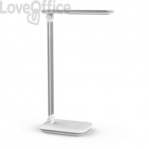 Lampada da scrivania MAUL a LED MAULjazzy, dimmerabile alluminio Bianco 8 W, 410 Lm, 3000K - 8201802