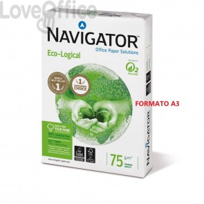 Risma carta Navigator eco-logical - A3 - 75 g/m² (500 fogli)