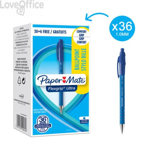 469 Penne a sfera a scatto Soft Feel clic Bic - Blu - 1 mm (conf.12) 9.93 -  Cancelleria e Penne - LoveOffice®