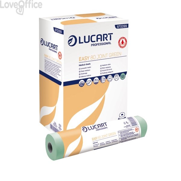 518 Carta igienica pura cellulosa Maxi jumbo Lucart - 2 veli - 973 strappi  - 360 metri - 812102 (conf.6 rotoli) 37.49 - Pulizia e Igiene - LoveOffice®