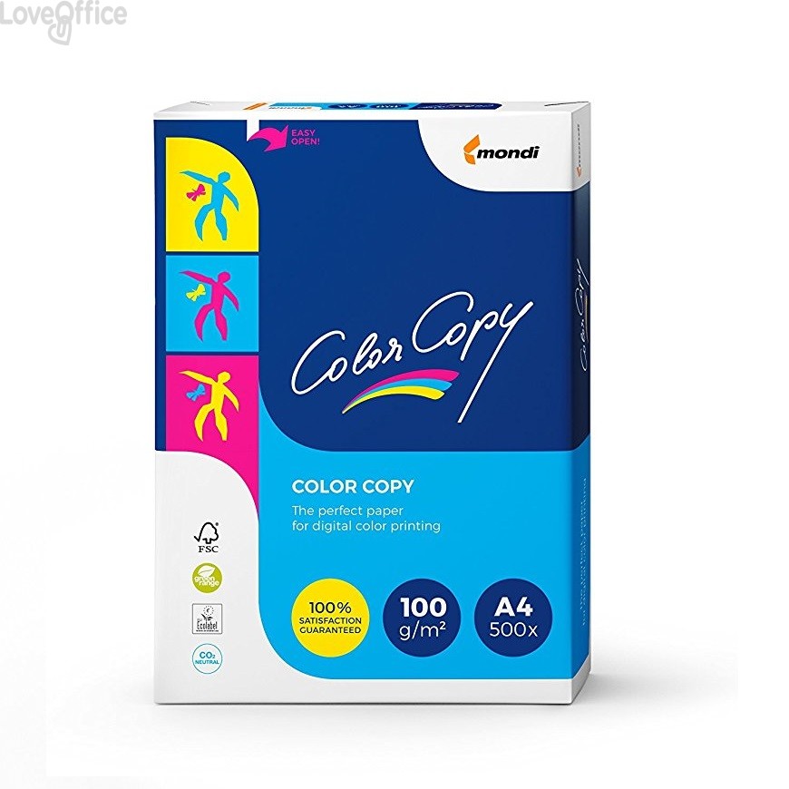 Risma carta A4 Color Copy Mondi - 100 g/m² (risma da 500 fogli)