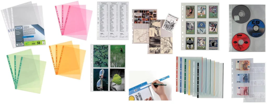 Buste trasparenti perforate Love Office