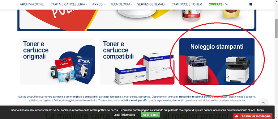 come noleggiare la tua stampante fotocopiatrice Love Office