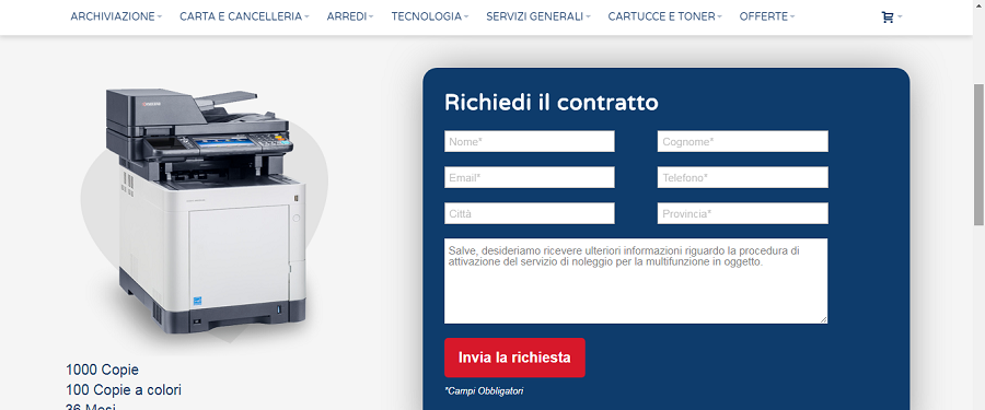 noleggio stampante Love Office