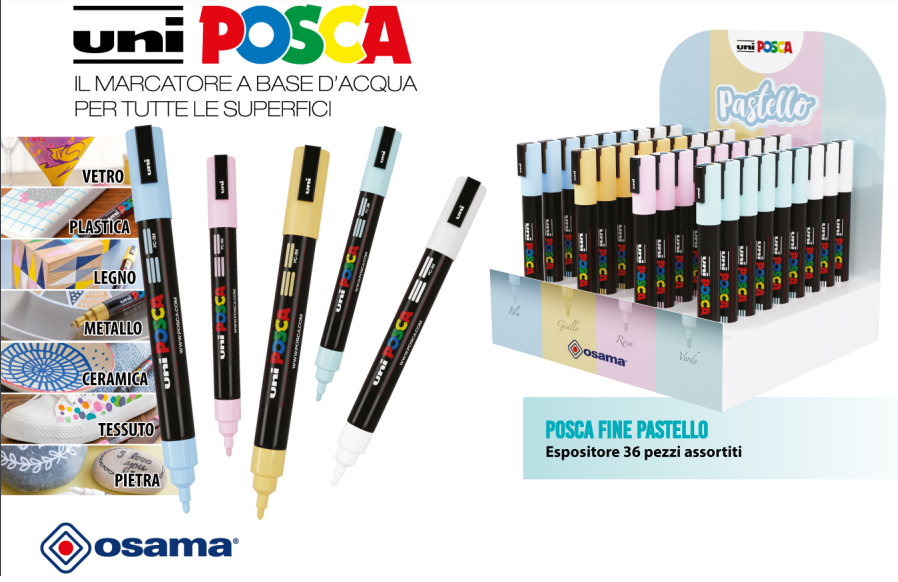 pennarelli uniposca pastello Love Office