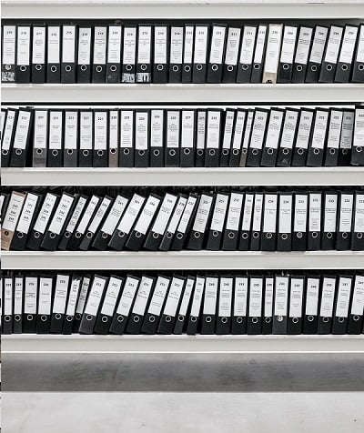 registratori a leva neri per archivio Love Office